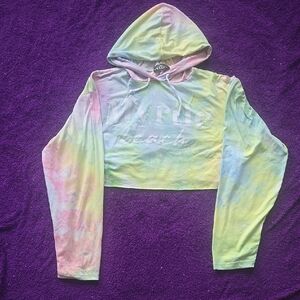 Tie-Dye Crop Hoodie